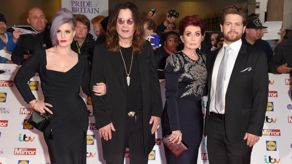 Kelly Osborne, Ozzy Osborne, Sharon Osborne und Jack Osborne bei den Pride Of Britain Awards 2015 in London